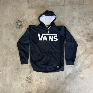 Vintage like Original Vans “Off the wall” black zip up - Size L